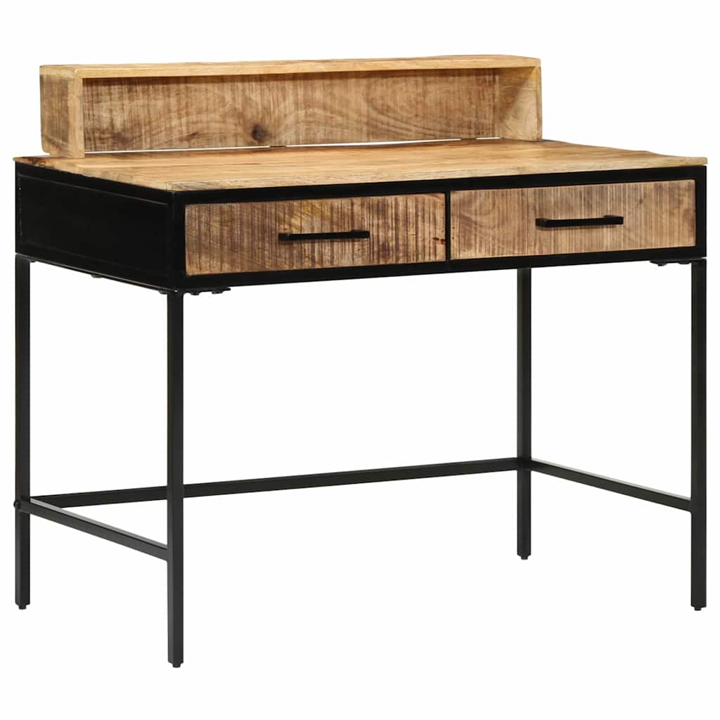 Bureau Console en Bois Massif de Mangue-La-Fabrique-Industrielle