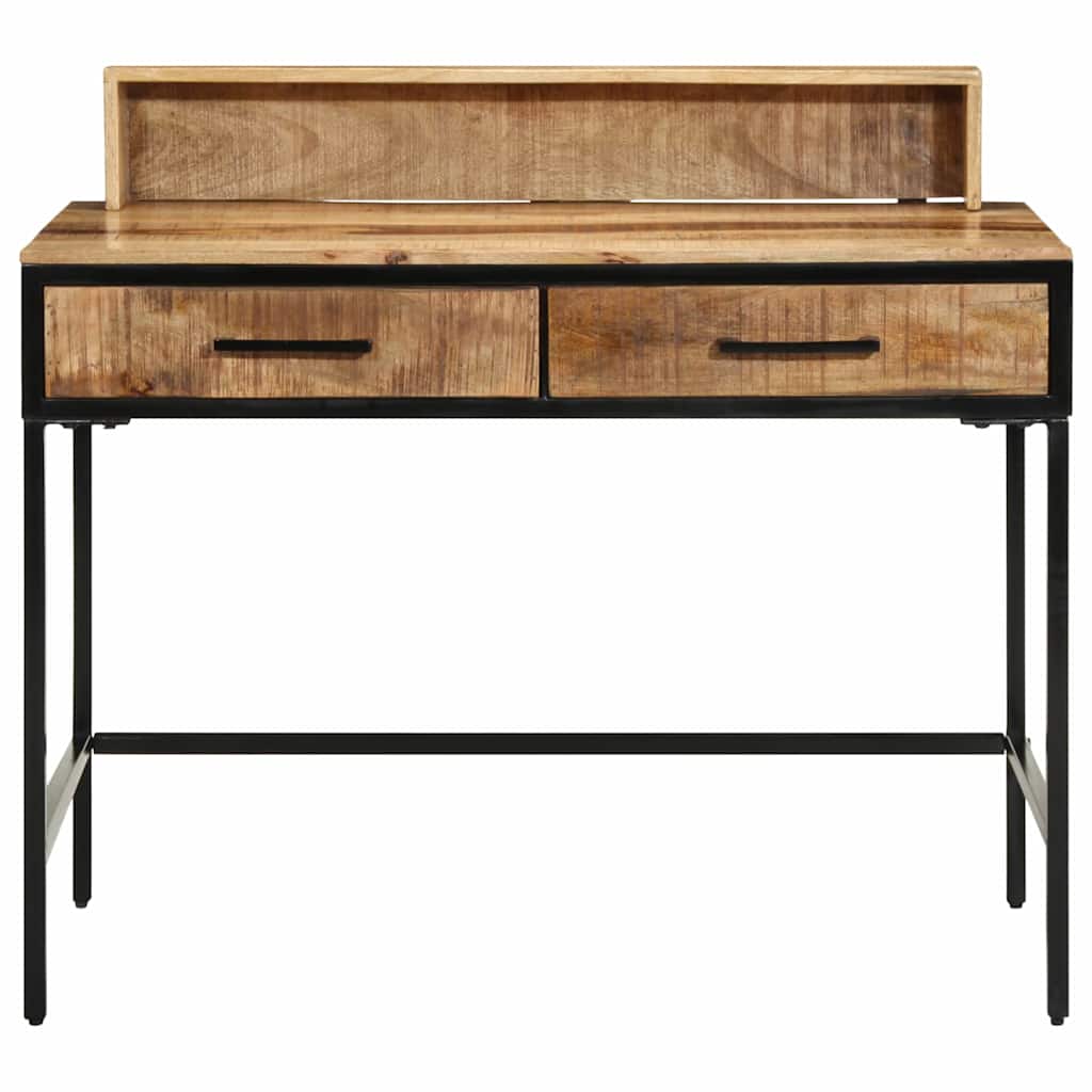 Bureau Console en Bois Massif de Mangue-La-Fabrique-Industrielle