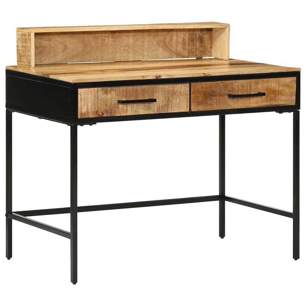 Bureau Console en Bois Massif de Mangue-La-Fabrique-Industrielle