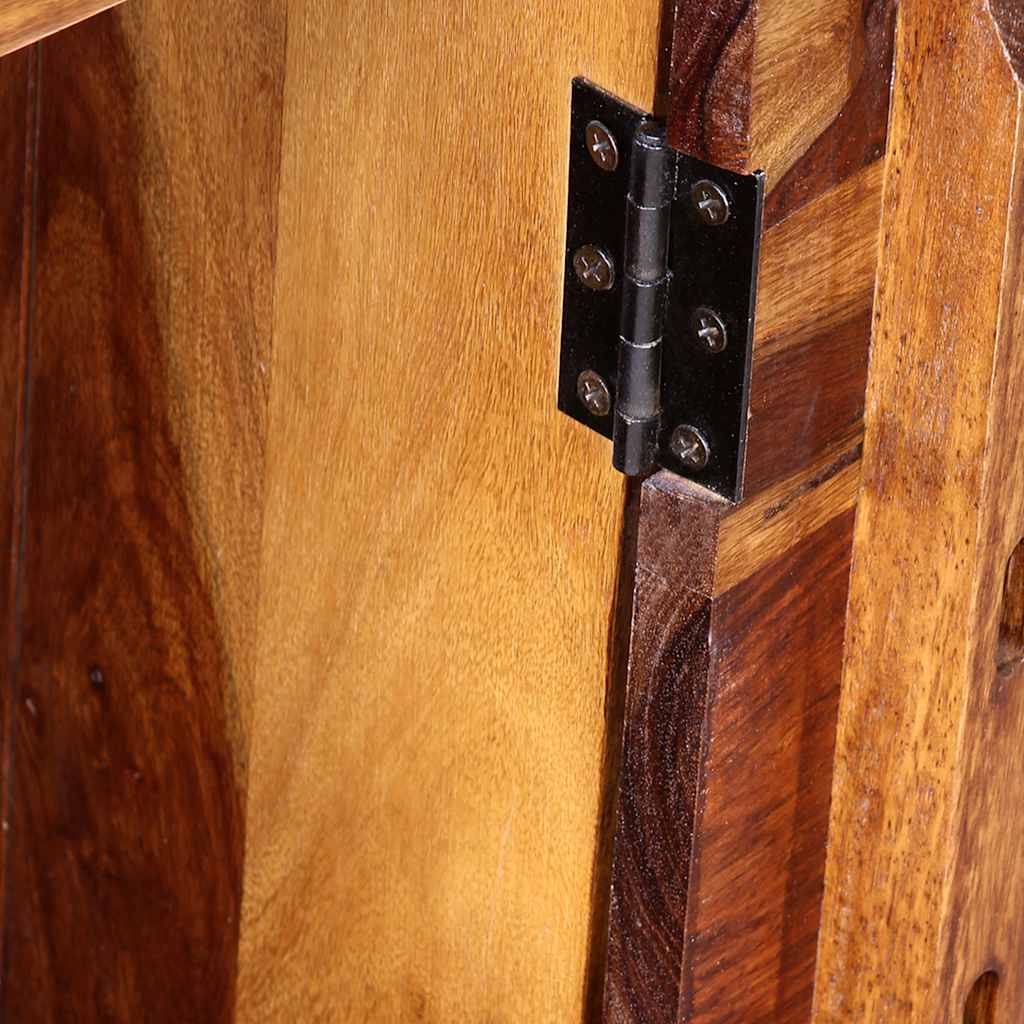 Bureau Élégant en Métal Noir et Bois Massif-La-Fabrique-Industrielle