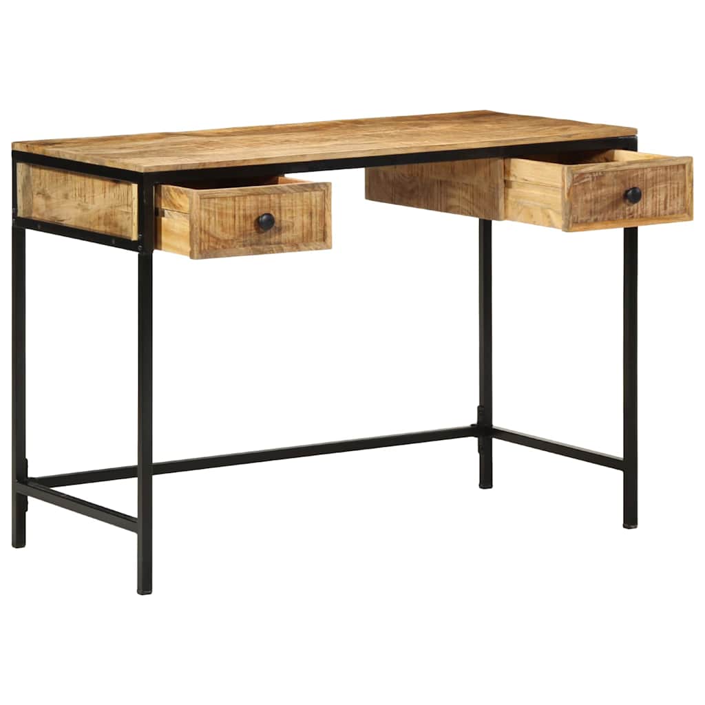 Bureau Industriel Élégant en Bois et Métal-La-Fabrique-Industrielle