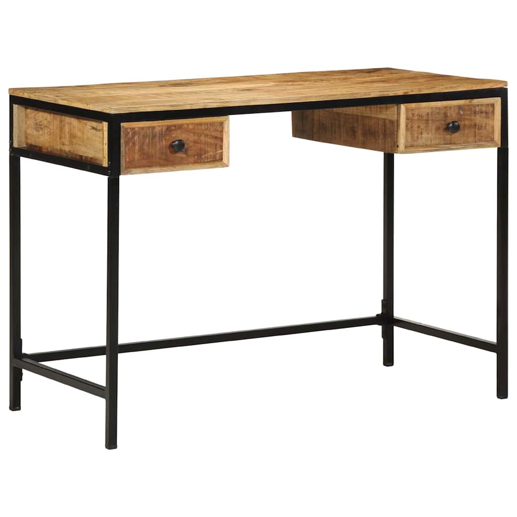 Bureau Industriel Élégant en Bois et Métal-La-Fabrique-Industrielle