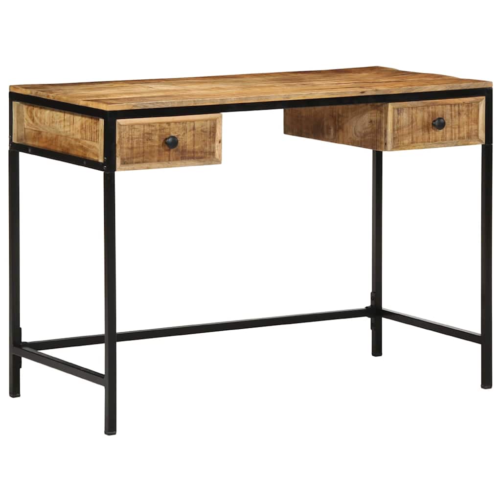 Bureau Industriel Élégant en Bois et Métal-La-Fabrique-Industrielle