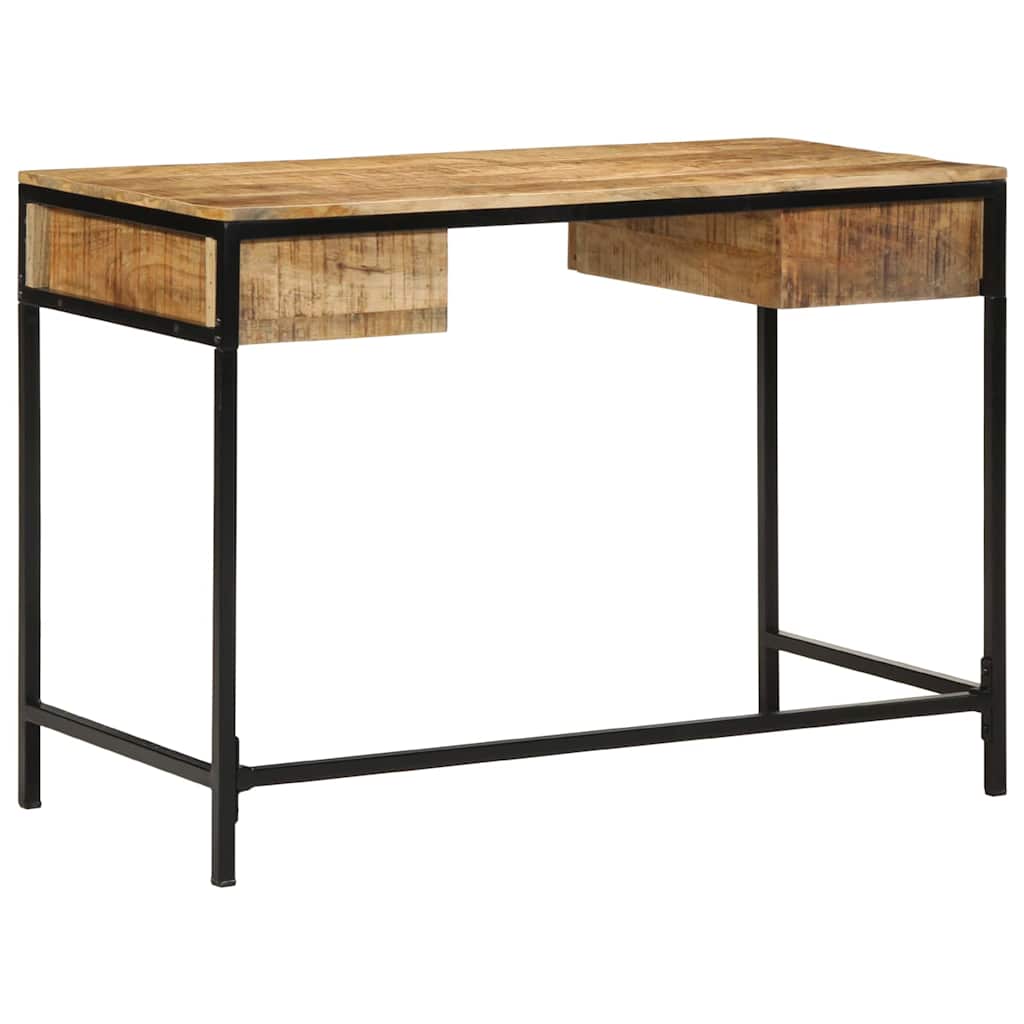 Bureau Industriel Élégant en Bois et Métal-La-Fabrique-Industrielle