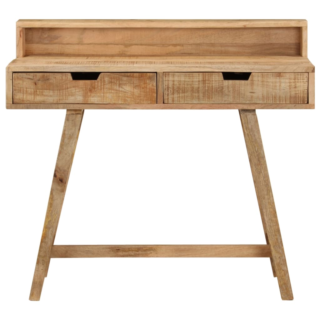 Bureau Industriel Style Tréteau en Bois de Manguier-La-Fabrique-Industrielle