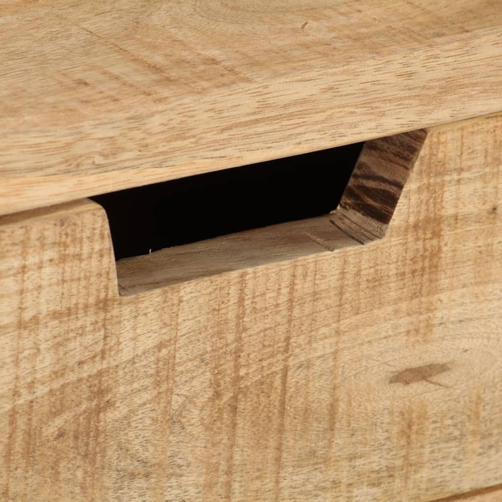 Bureau Industriel Style Tréteau en Bois de Manguier-La-Fabrique-Industrielle