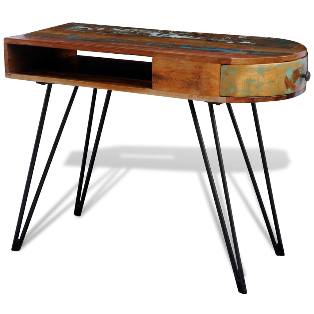 Bureau Industriel en Bois de Récupération-La-Fabrique-Industrielle