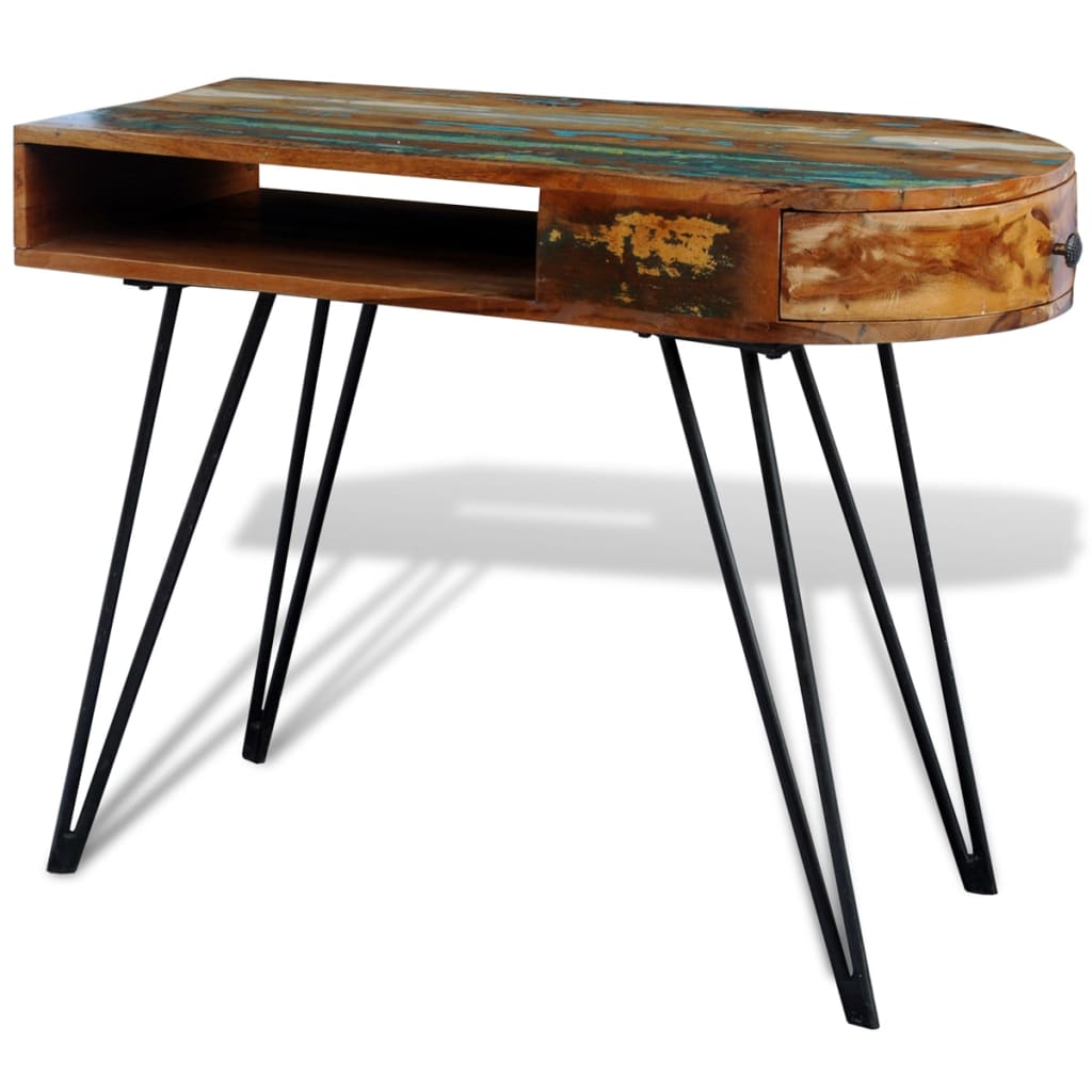 Bureau Industriel en Bois de Récupération-La-Fabrique-Industrielle