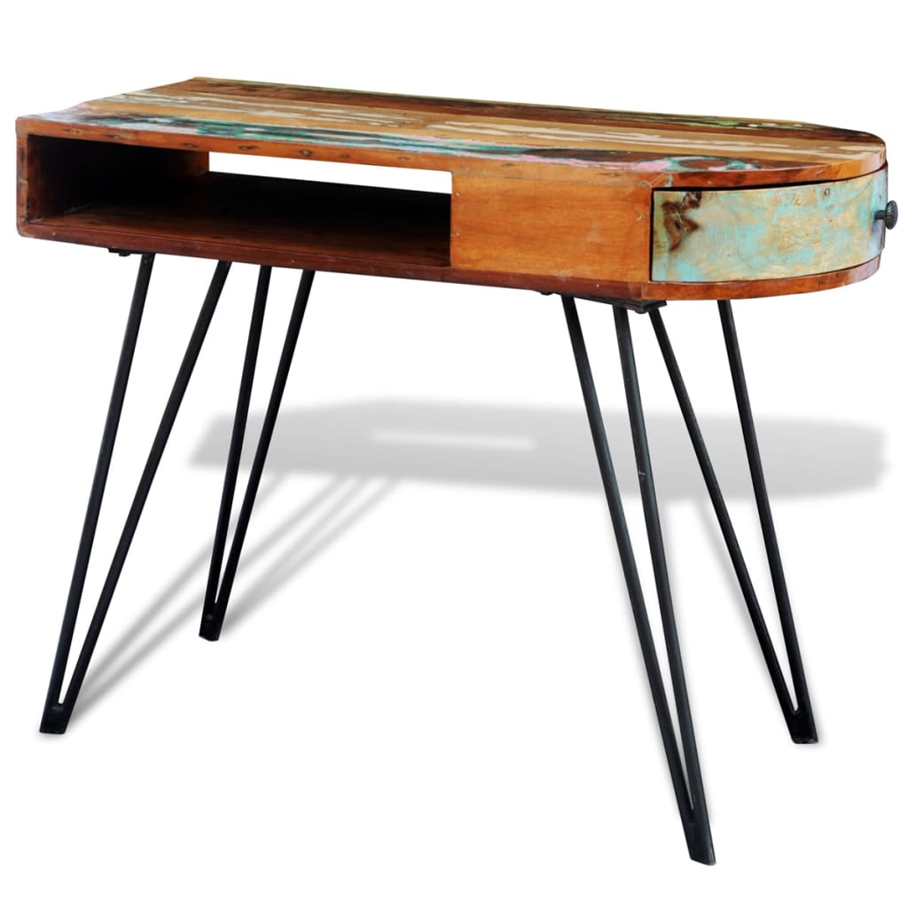 Bureau Industriel en Bois de Récupération-La-Fabrique-Industrielle