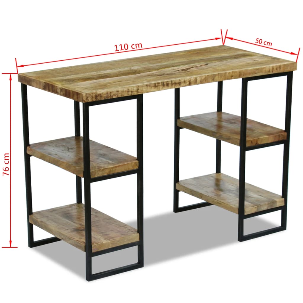 Bureau Style Industriel avec Rangement-La-Fabrique-Industrielle