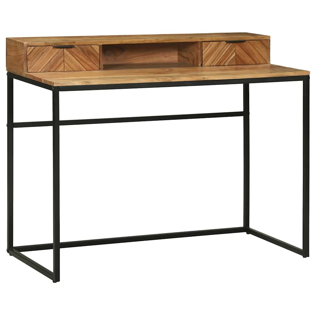 Bureau Style Industriel en Bois Massif et Métal-La-Fabrique-Industrielle