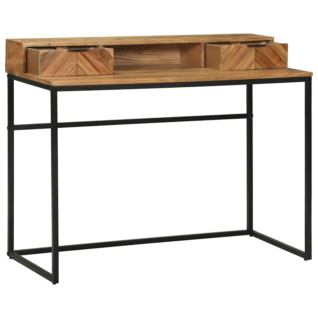 Bureau Style Industriel en Bois Massif et Métal-La-Fabrique-Industrielle