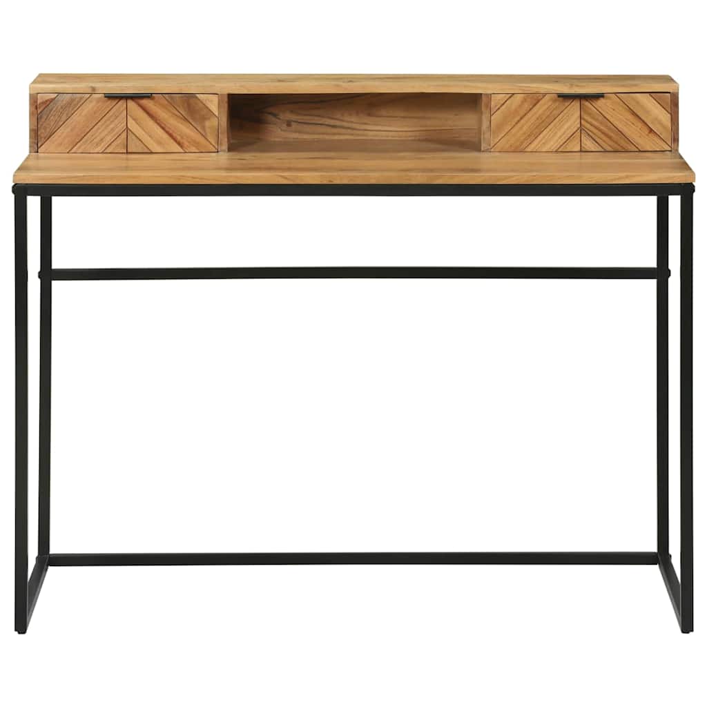 Bureau Style Industriel en Bois Massif et Métal-La-Fabrique-Industrielle