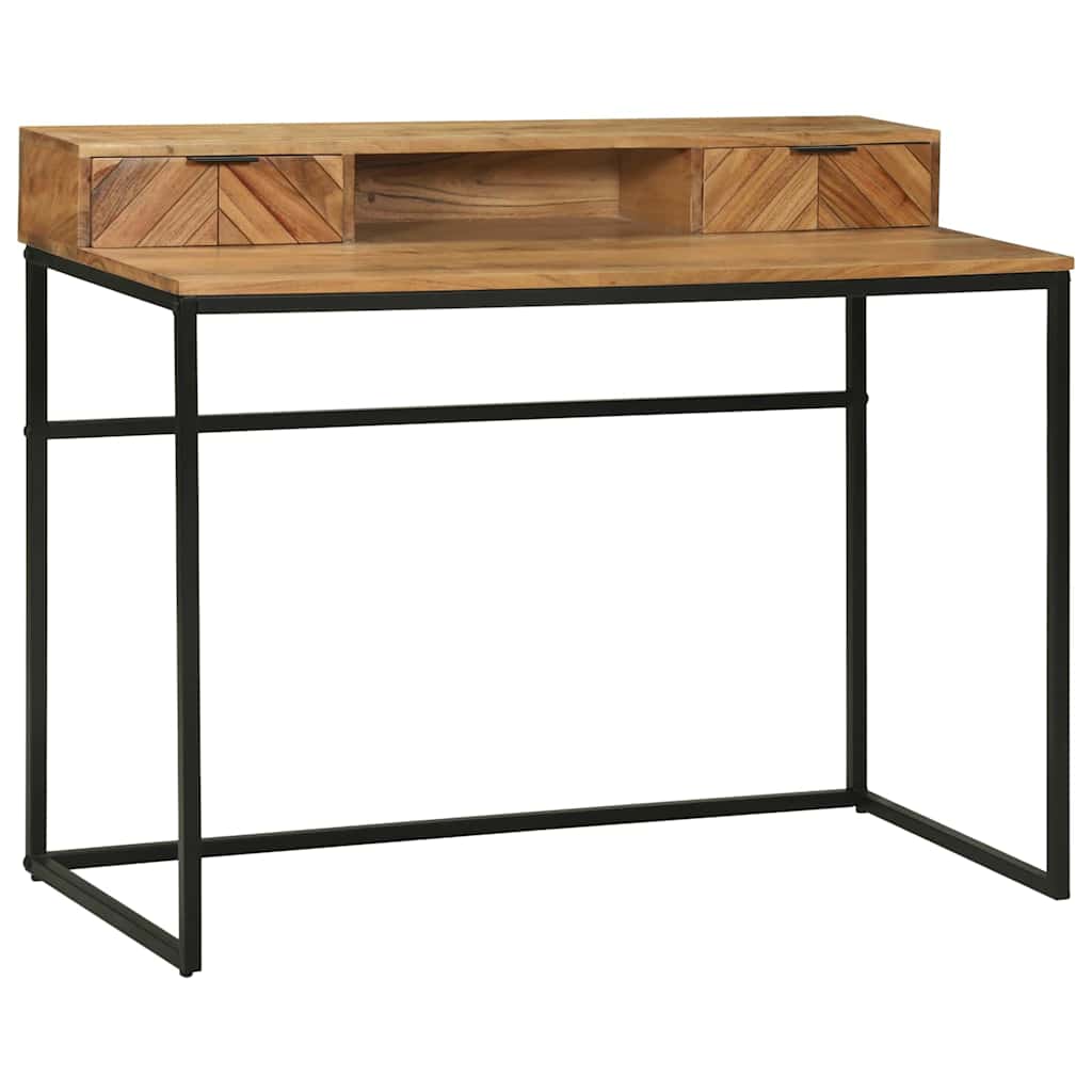 Bureau Style Industriel en Bois Massif et Métal-La-Fabrique-Industrielle