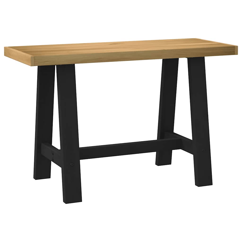 Bureau Style Tréteau Industriel en Bois de Pin-En forme de A-La-Fabrique-Industrielle