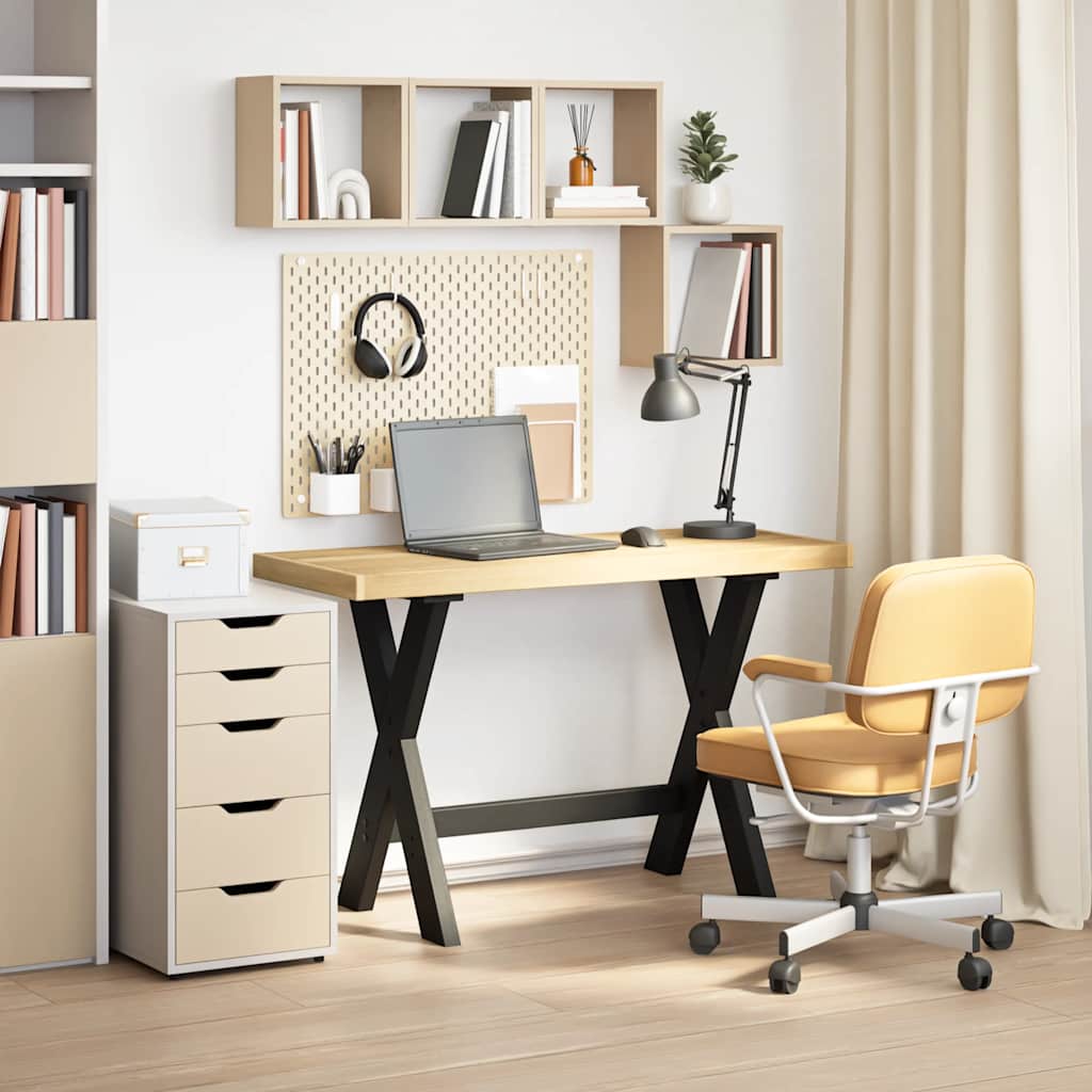 Bureau Style Tréteau Industriel en Bois de Pin-La-Fabrique-Industrielle