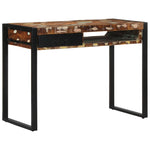 Bureau avec Tiroir Style Industriel-bois de récupération massif-La-Fabrique-Industrielle