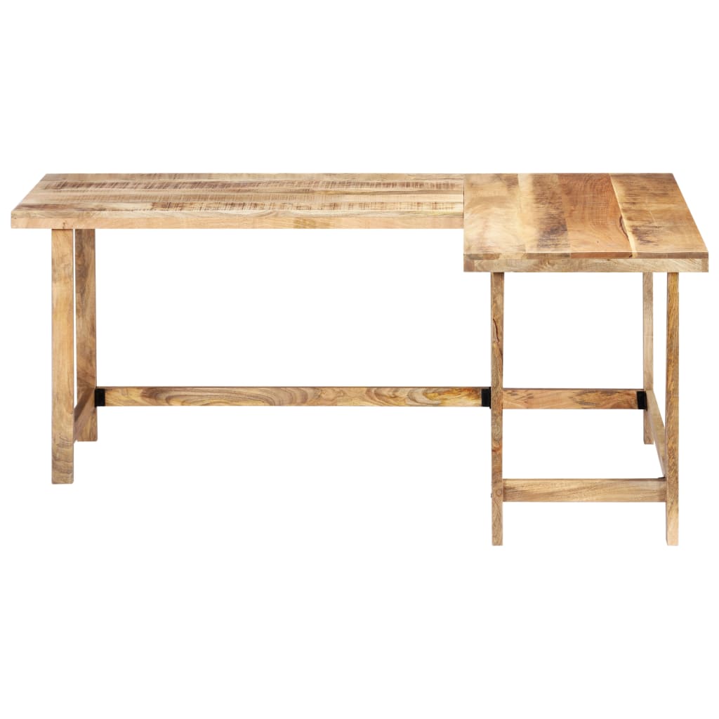 Bureau d'Angle en Bois de Manguier Massif-La-Fabrique-Industrielle