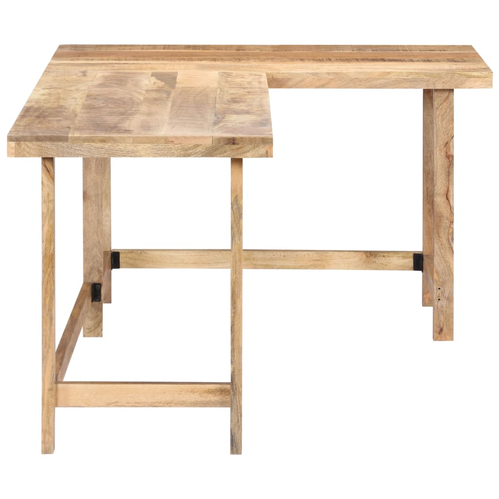 Bureau d'Angle en Bois de Manguier Massif-La-Fabrique-Industrielle