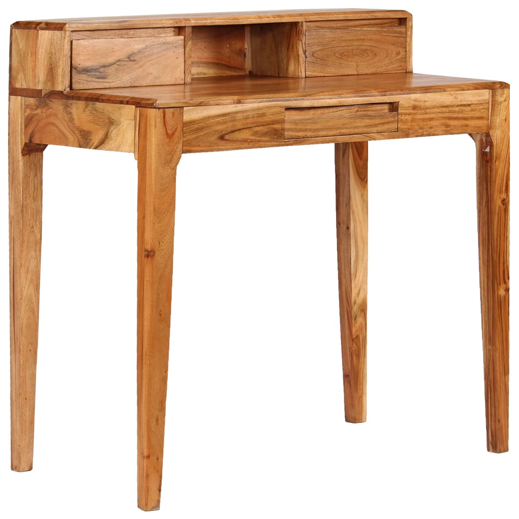 Bureau en Bois Massif au Style Industriel-La-Fabrique-Industrielle