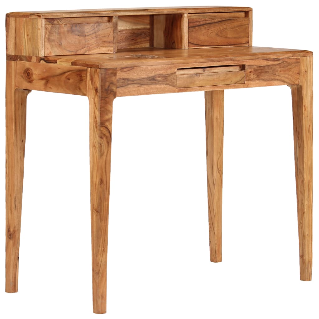 Bureau en Bois Massif au Style Industriel-La-Fabrique-Industrielle