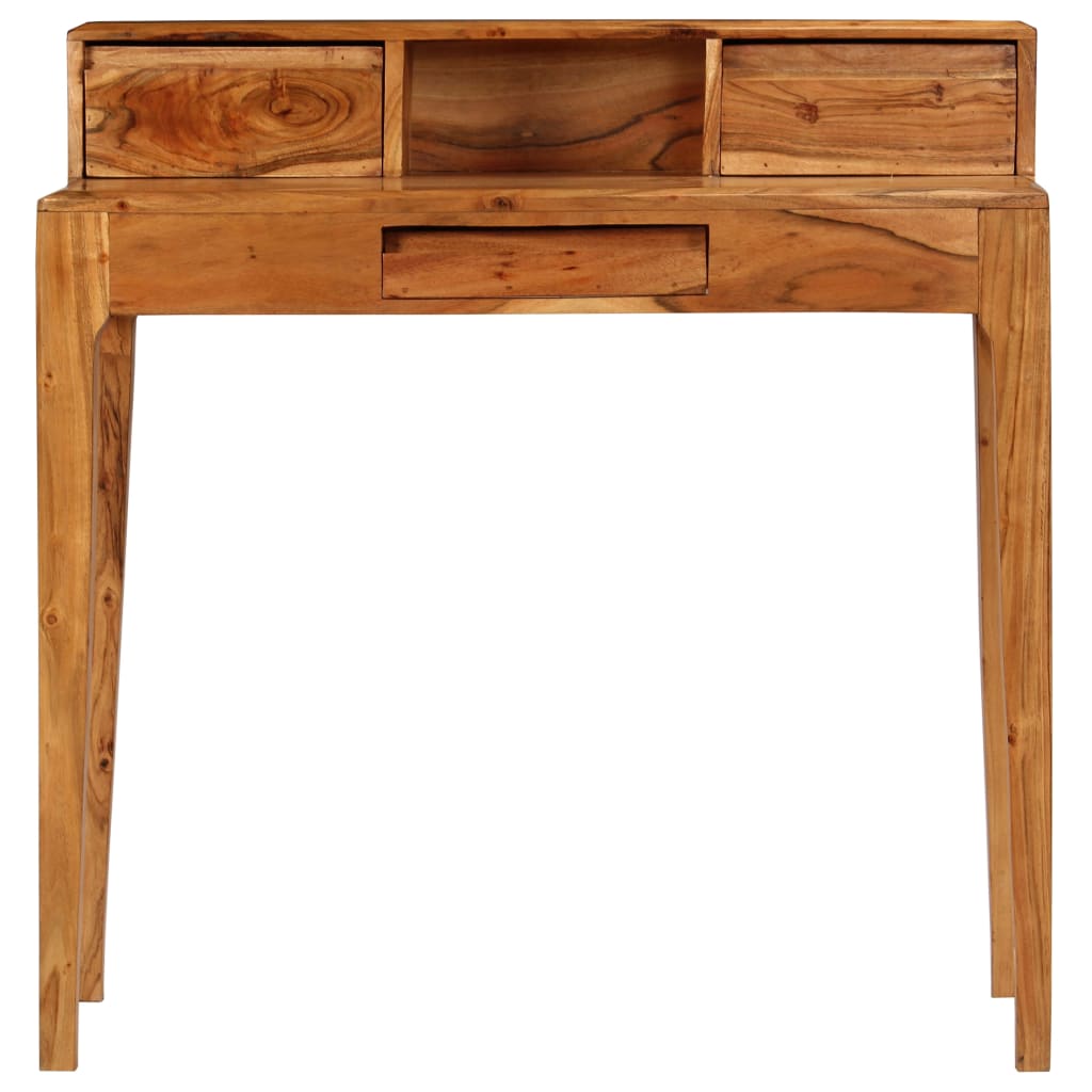 Bureau en Bois Massif au Style Industriel-La-Fabrique-Industrielle