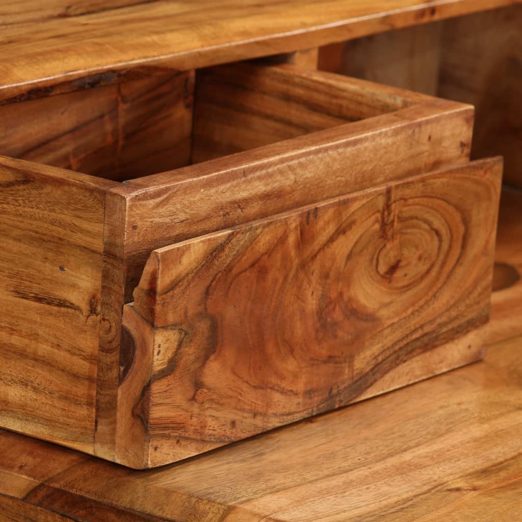 Bureau en Bois Massif au Style Industriel-La-Fabrique-Industrielle