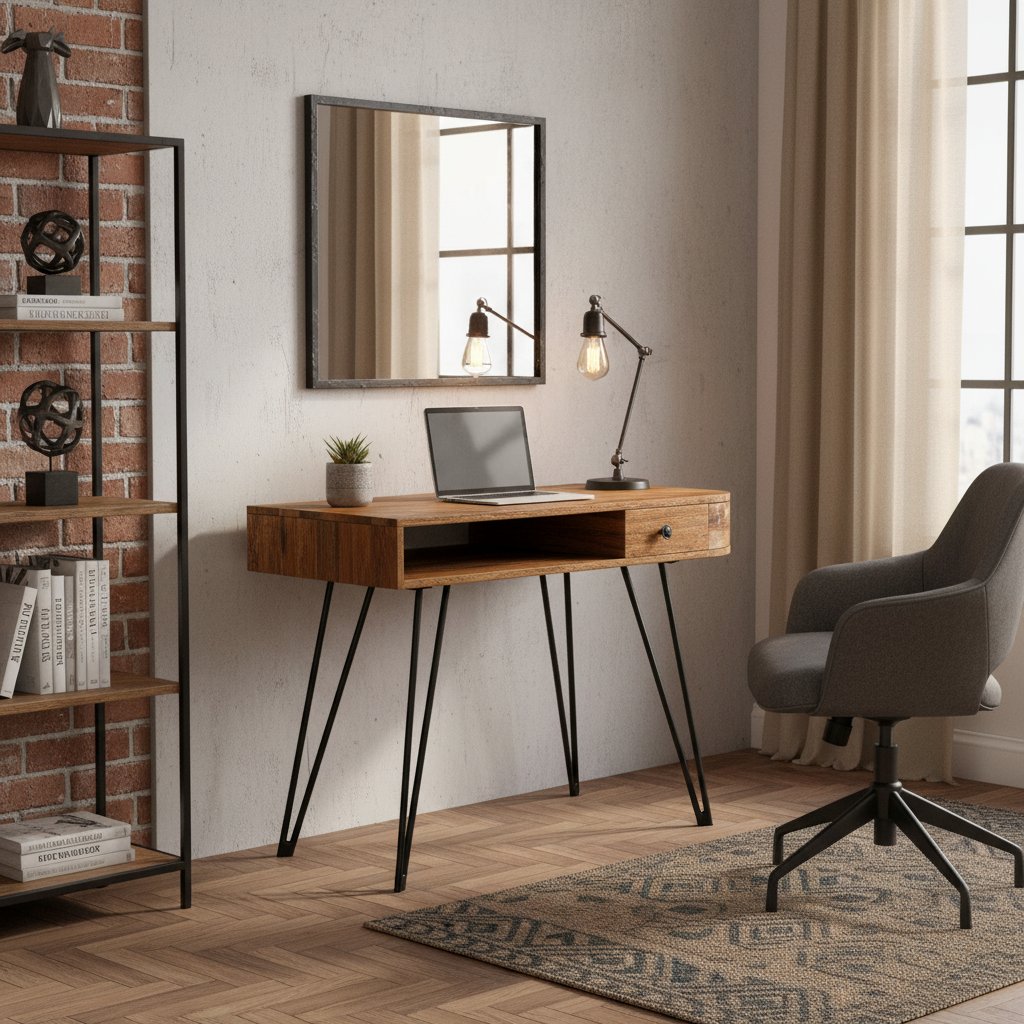 Bureau Industriel en Bois de Récupération