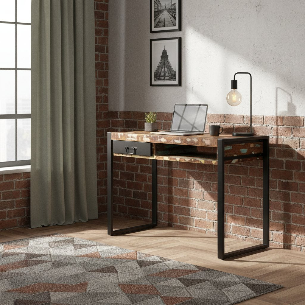 Bureau avec Tiroir Style Industriel