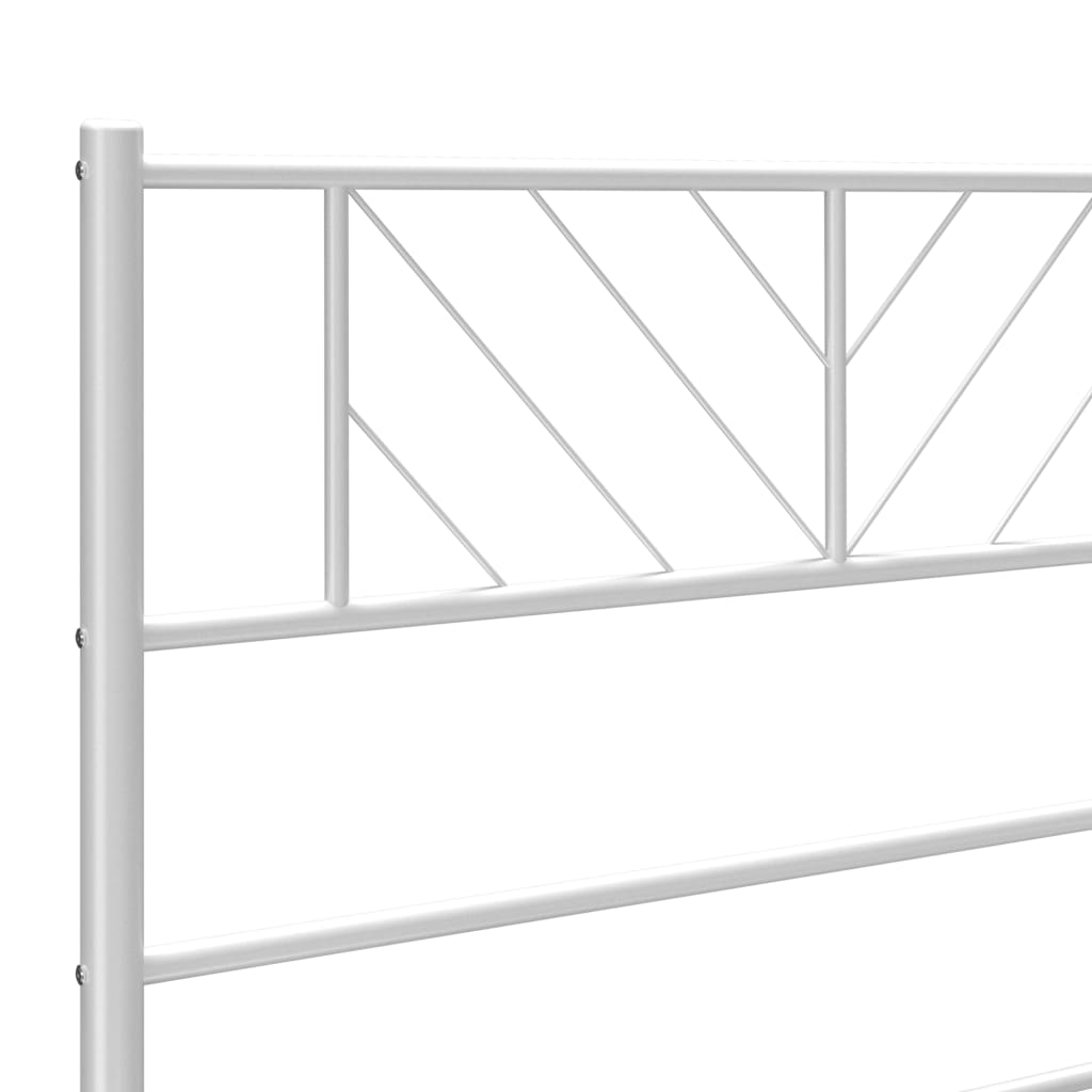 Cadre de Lit en Métal Blanc Industriel-La-Fabrique-Industrielle