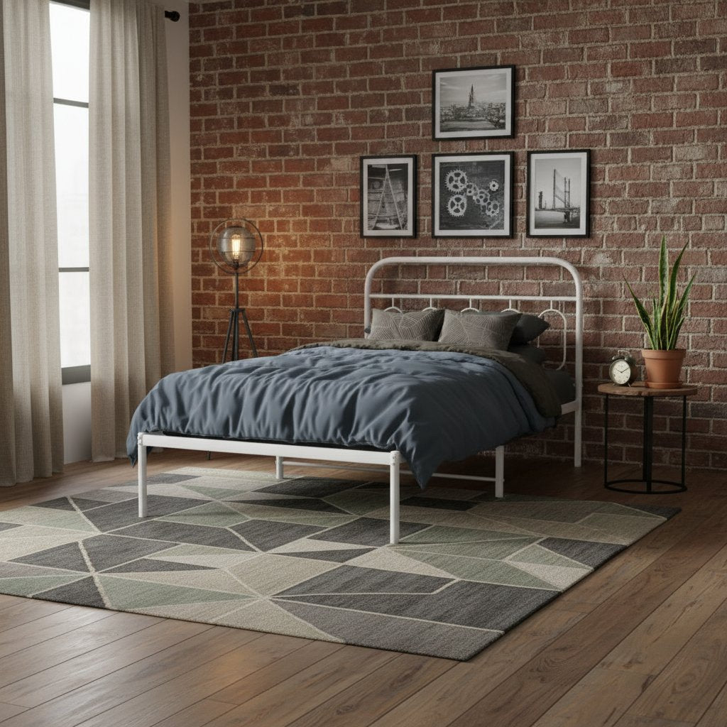 Cadre de Lit en Métal Robuste Industriel