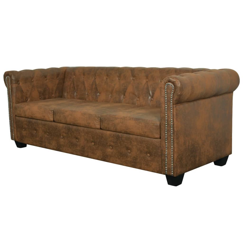 Canapé Chesterfield 3 Places en Cuir-La-Fabrique-Industrielle
