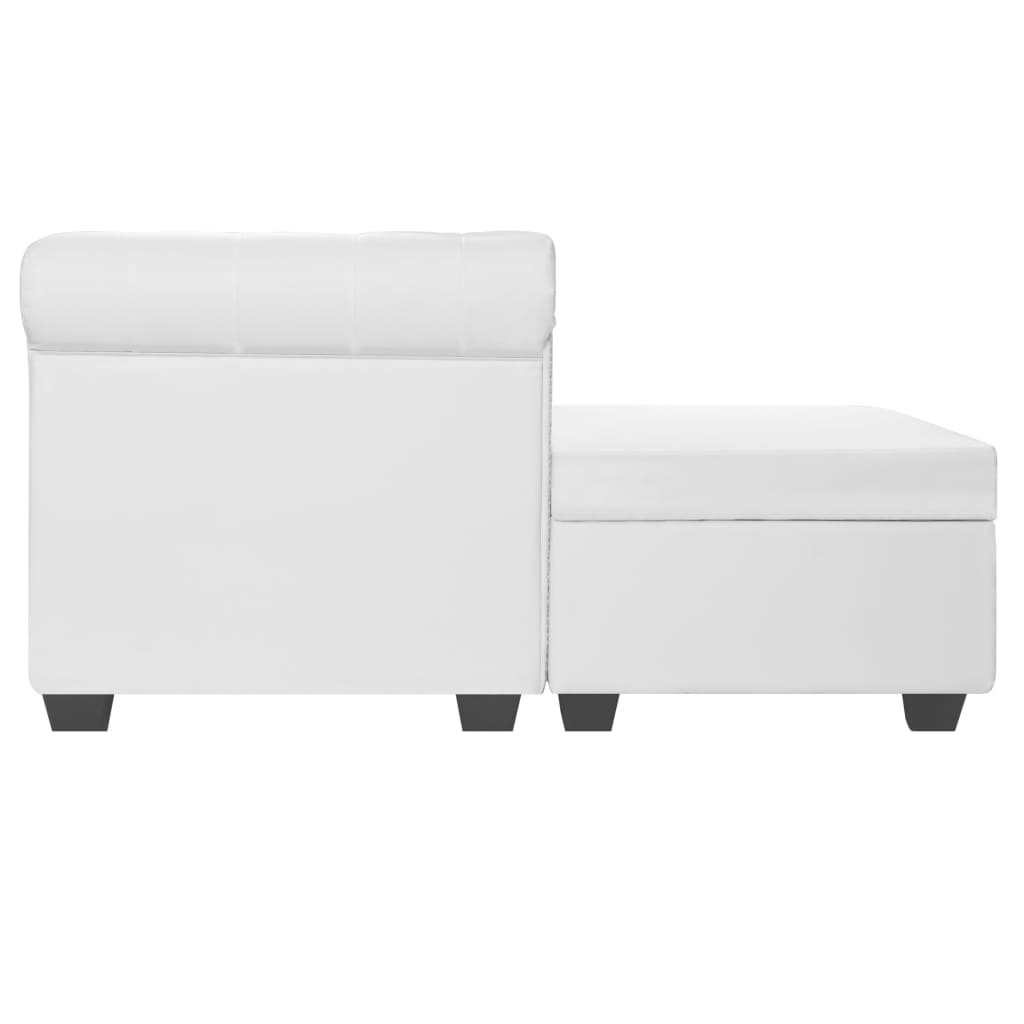 Canapé Chesterfield Blanc en Cuir-La-Fabrique-Industrielle