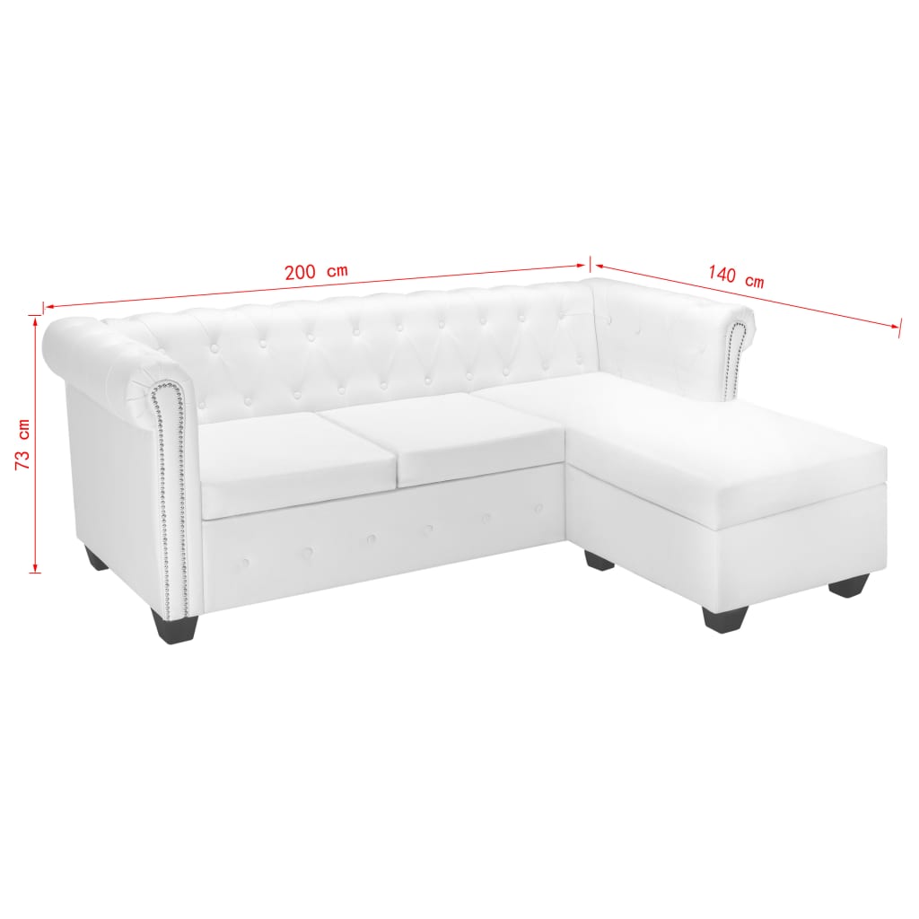 Canapé Chesterfield en Simili Cuir Raffiné-La-Fabrique-Industrielle