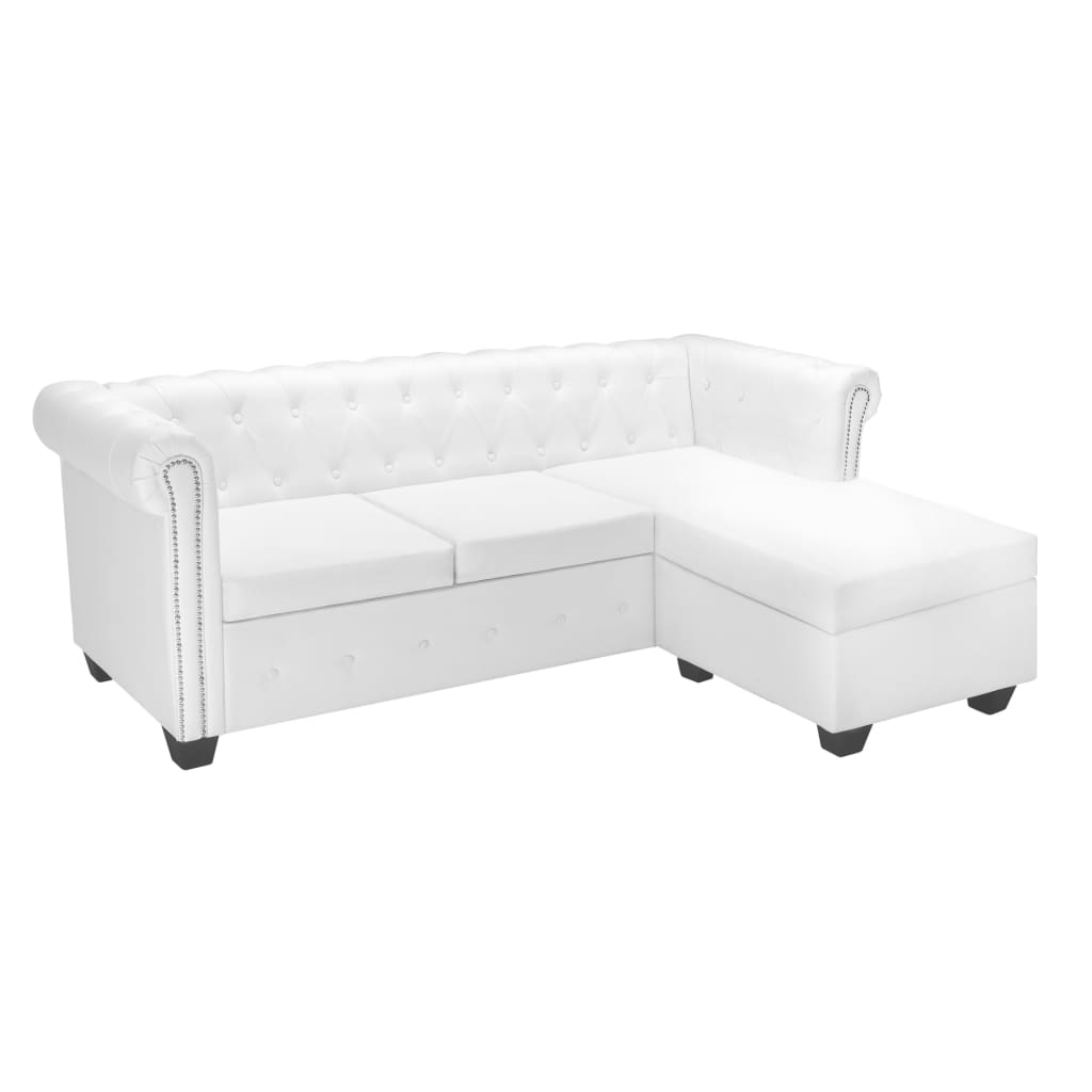Canapé Chesterfield en Simili Cuir Raffiné-La-Fabrique-Industrielle