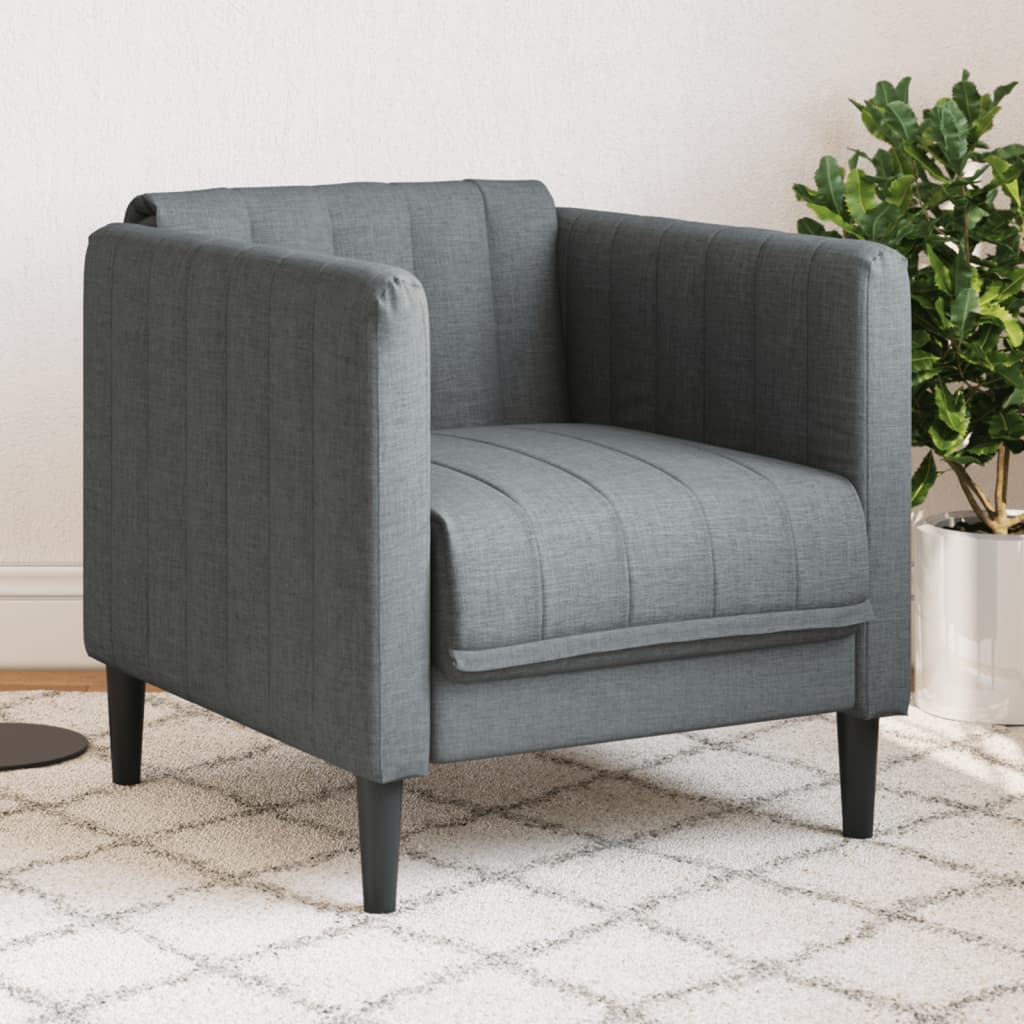 Canapé Fauteuil en Similicuir Daim-Gris foncé-Canapé-La-Fabrique-Industrielle