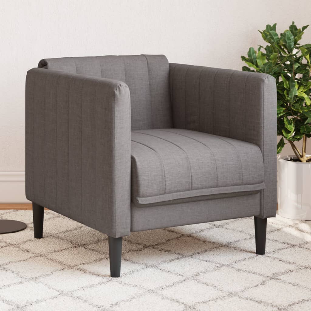 Canapé Fauteuil en Similicuir Daim-Taupe-Canapé-La-Fabrique-Industrielle