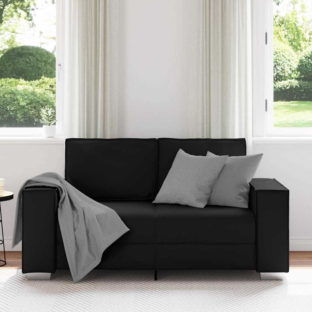 Canapé en Simili Cuir Noir Relax-La-Fabrique-Industrielle