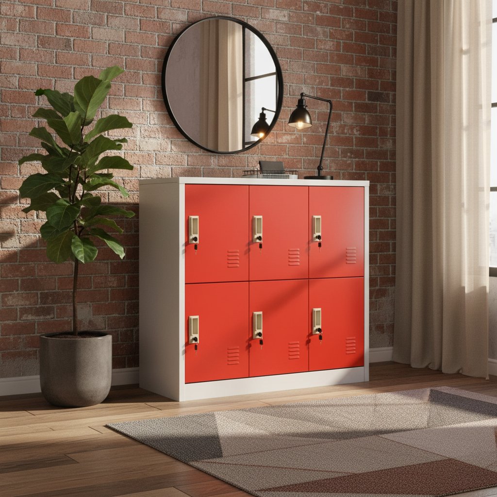 Casier Métallique au Style Industriel