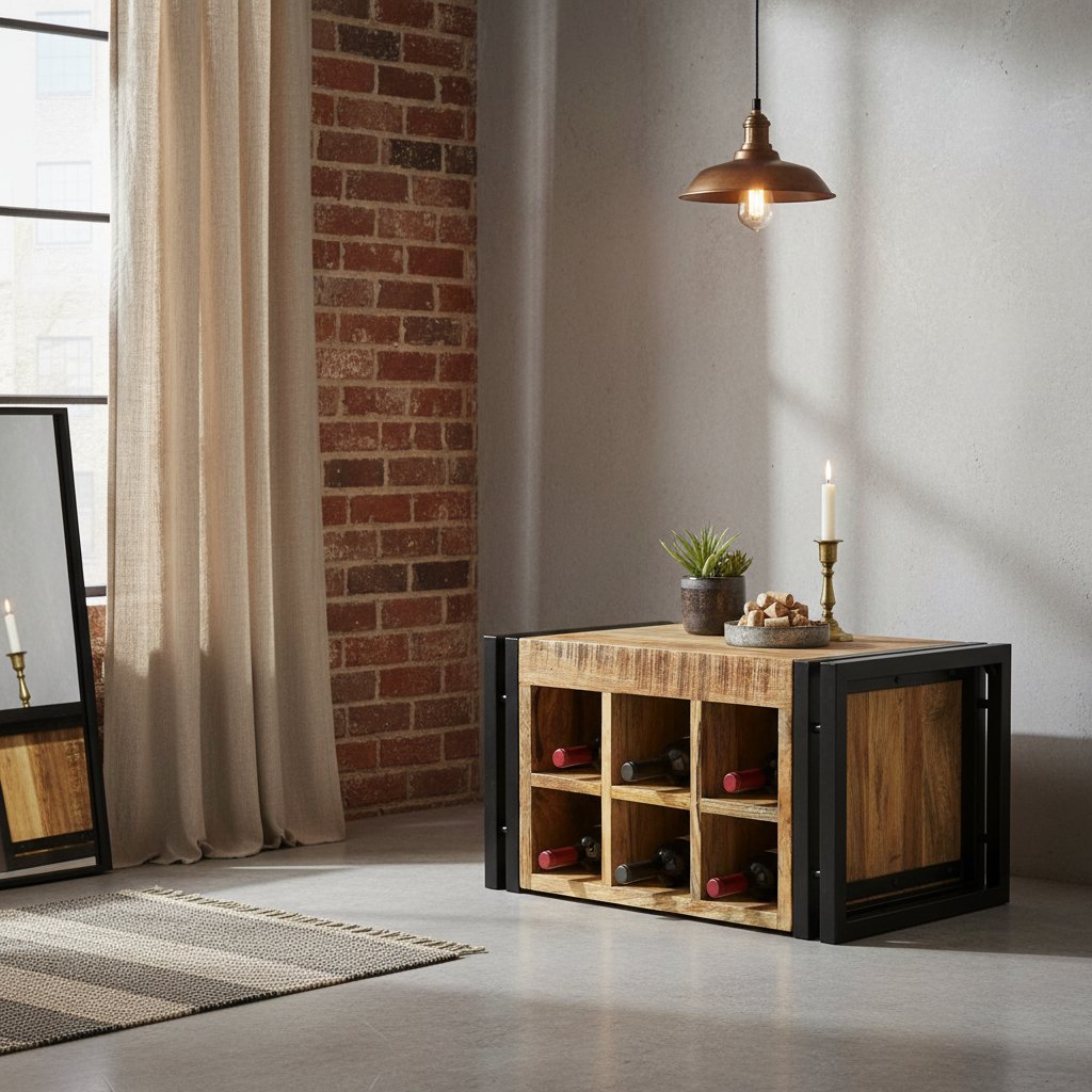 Casier à Bouteilles en Bois Massif