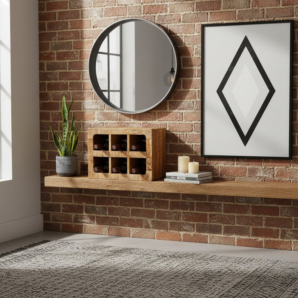 Casier à Vin en Bois de Manguier Massif