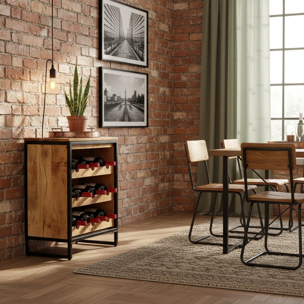 Casier à bouteilles de Vin en Bois Massif