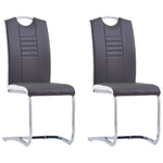 Chaise Cantilever en Cuir au Style Industriel-Gris-2-La-Fabrique-Industrielle