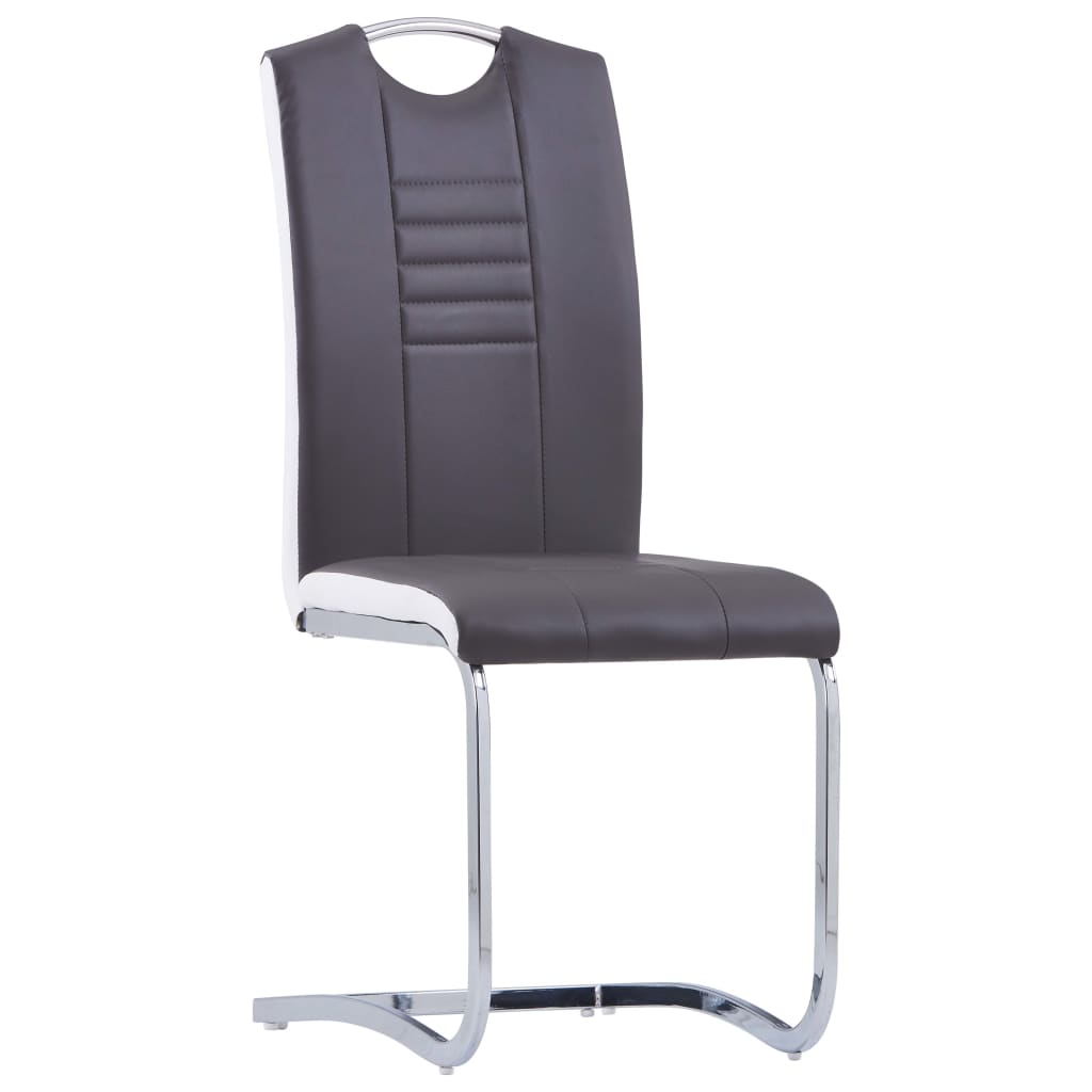 Chaise Cantilever en Cuir au Style Industriel-La-Fabrique-Industrielle