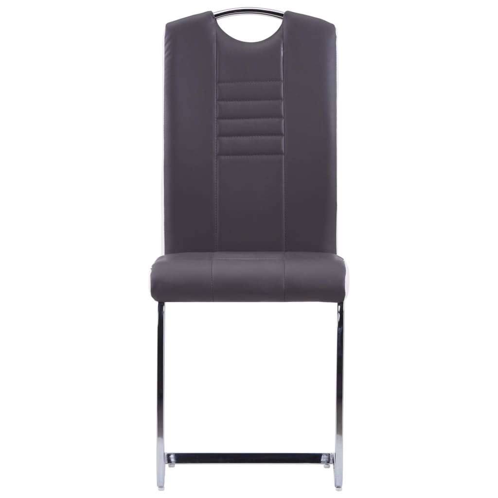Chaise Cantilever en Cuir au Style Industriel-La-Fabrique-Industrielle