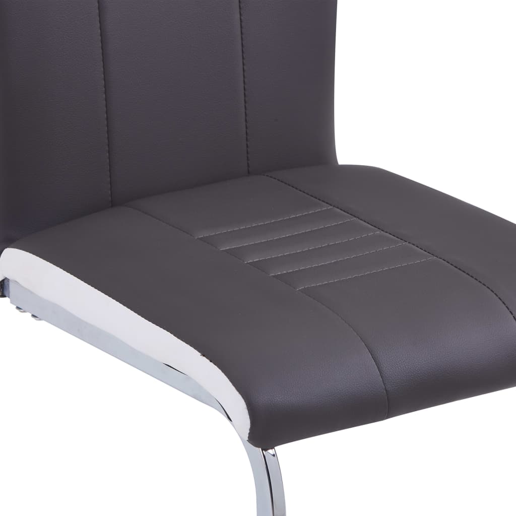 Chaise Cantilever en Cuir au Style Industriel-La-Fabrique-Industrielle