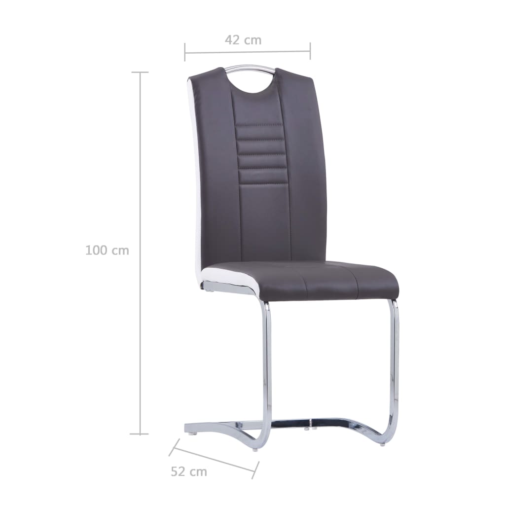 Chaise Cantilever en Cuir au Style Industriel-La-Fabrique-Industrielle