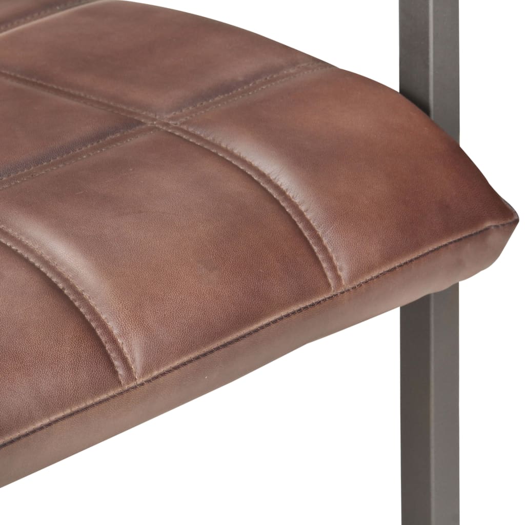 Chaise Cantilever en Cuir pour Salle à Manger-La-Fabrique-Industrielle
