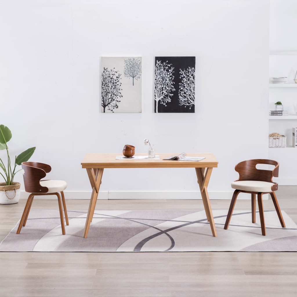 Chaise Industrielle Élégante en Noir et Bois-crème et marron foncé-2-La-Fabrique-Industrielle