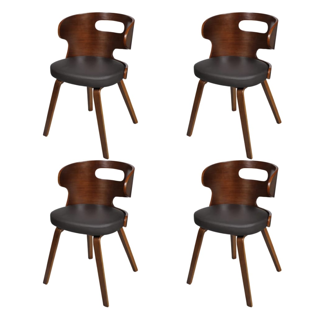 Chaise Industrielle Élégante en Noir et Bois-noir et marron foncé-4-La-Fabrique-Industrielle